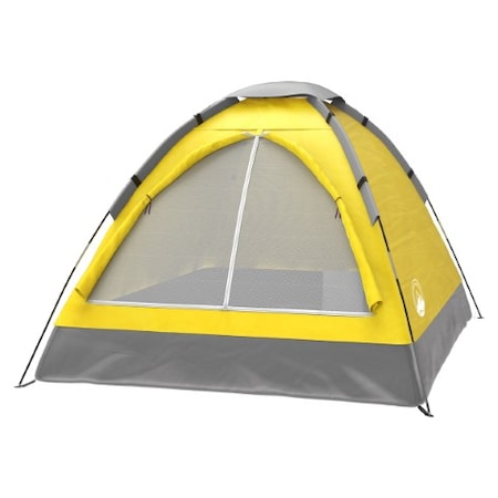 Leisure Sports 2-Person Dome Tent, Rain Fly, Carry Bag, Easy Set Up for Camping, Backpacking, Hiking (Yellow) 257674QKM